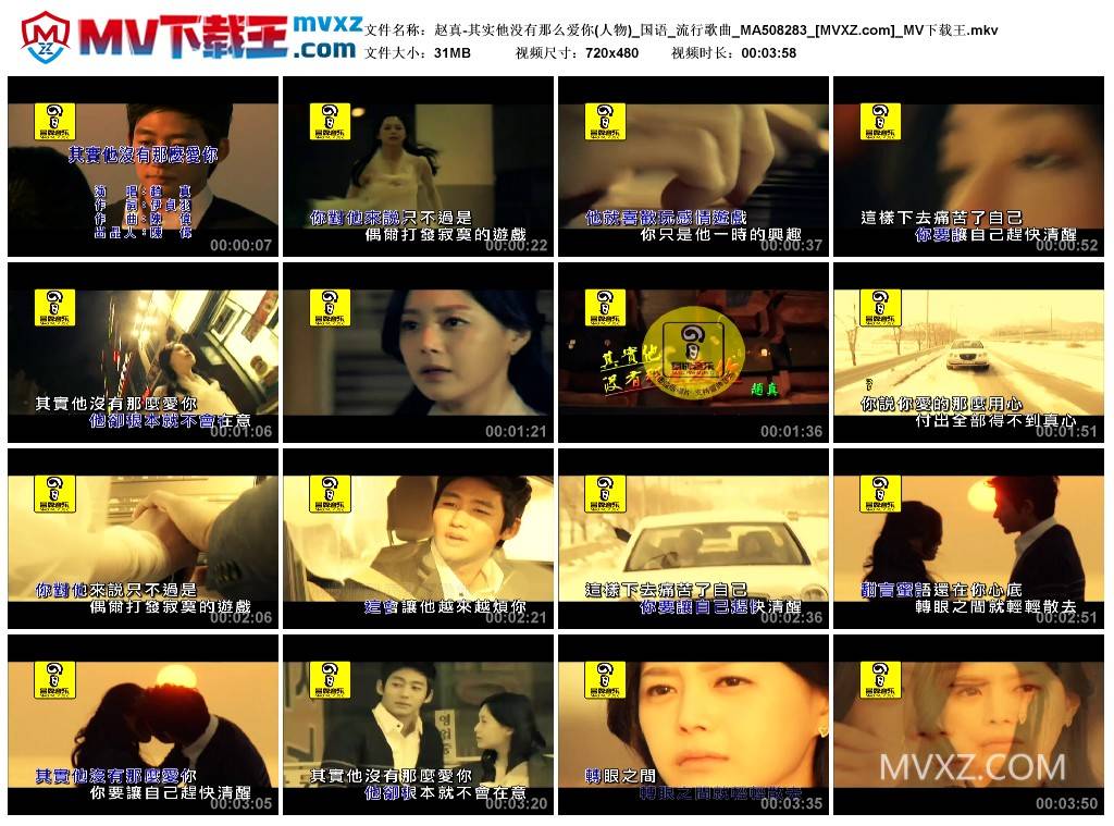 赵真-其实他没有那么爱你(人物)_国语_流行歌曲_MA508283